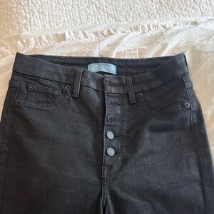 7 For All Mankind High Rise Black Jeans